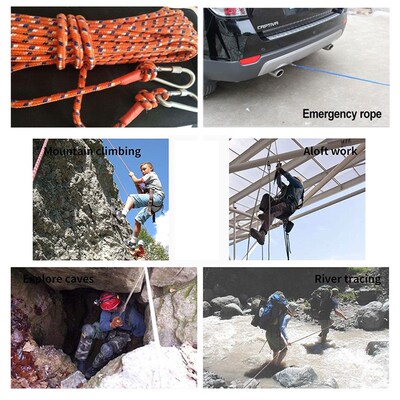 Climbing Rope 10m/20m/30m/50m Outdoor Emergency Rope Wear Re
