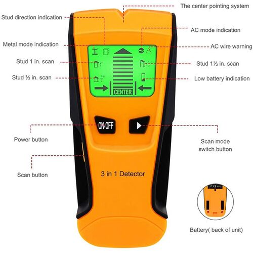 Stud Finder Wall Scanner 5 in 1 Electronic Stud Sensor Beam