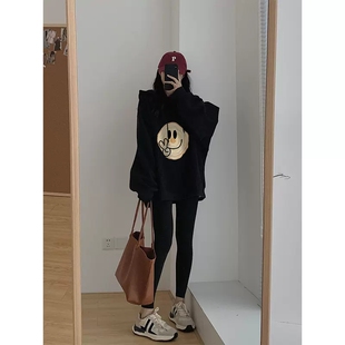 哺乳衣冬季慵懒风连帽运动衫女2023新款春秋季外出辣妈款哺乳上衣