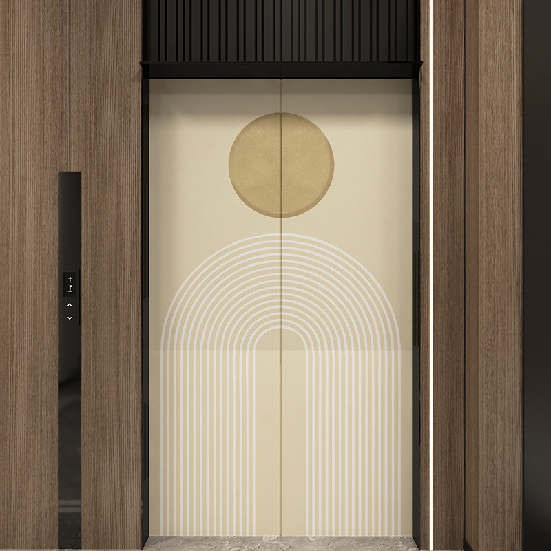 入户电梯门贴纸简约一梯一户门口装饰玻璃门贴壁纸自粘推拉门改造,家居饰品,门贴,淘宝优惠券,粉丝福利购,淘宝优惠卷