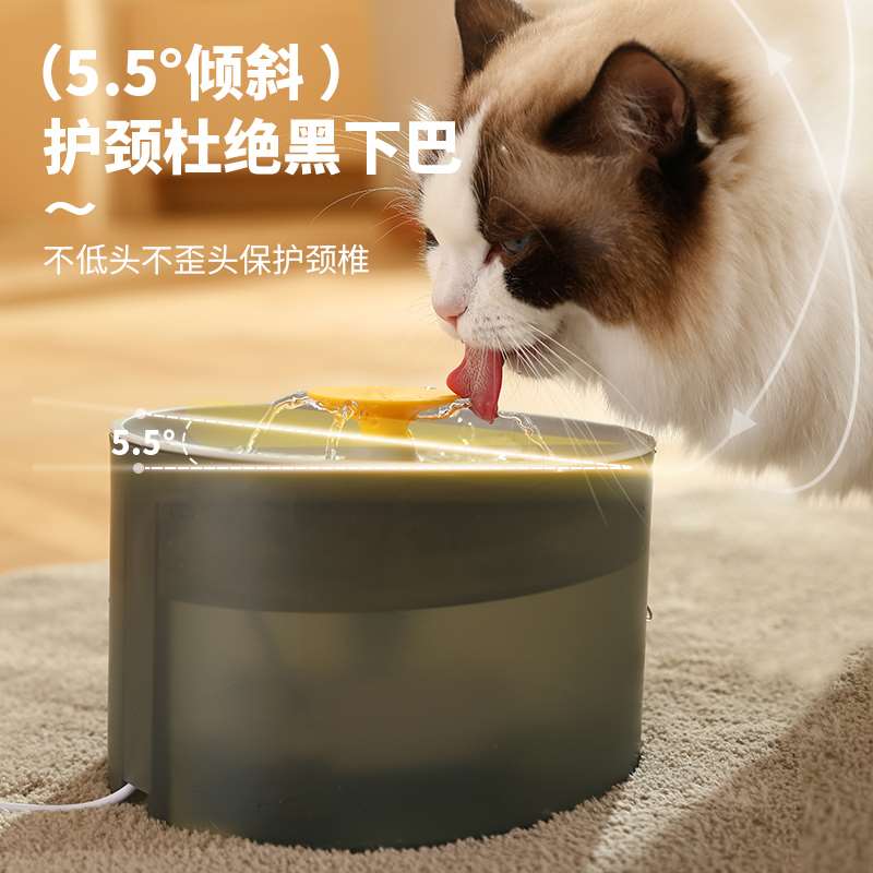 猫咪饮水机自动循环流动加热饮水器狗狗喝水碗恒温不湿嘴宠物用品