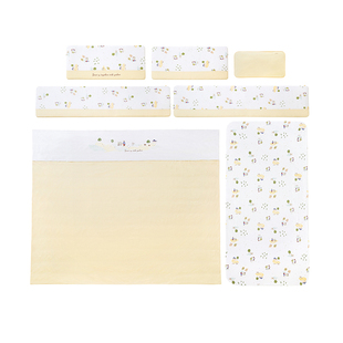 商场同款 婴儿床品套装 推荐 四季 通用枕头被子床围床笠4件套