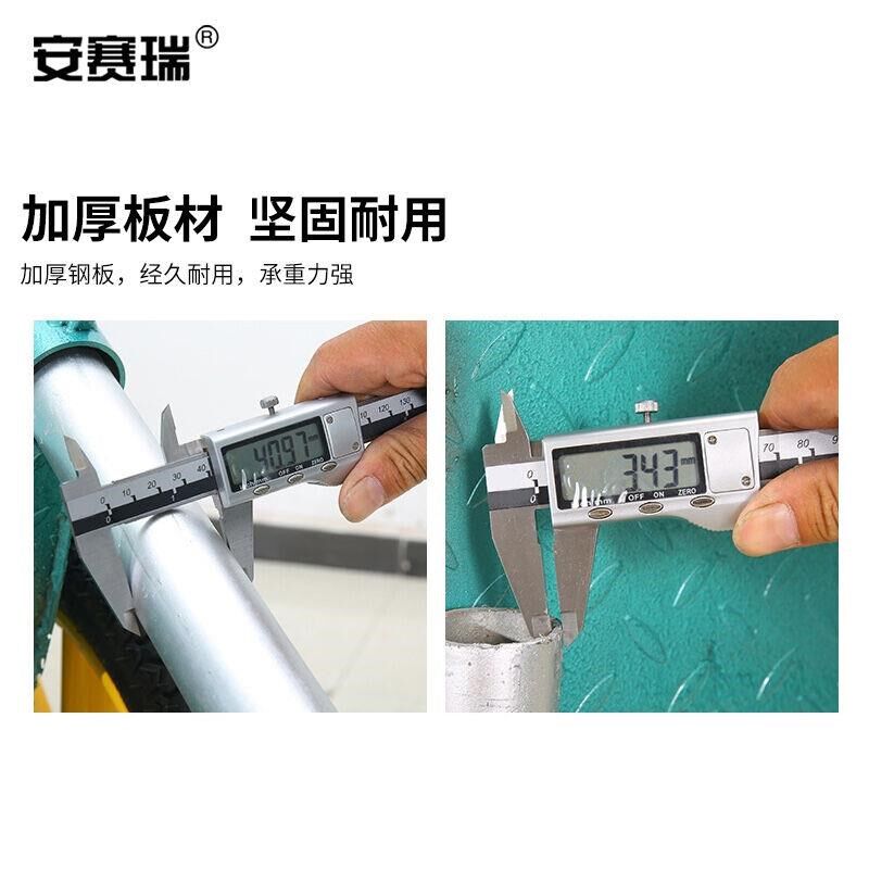 安赛瑞两轮手推车翻斗车建筑工地搬运灰斗劳动车垃圾车小号实心轮