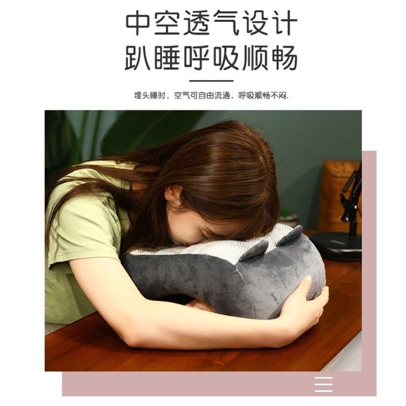午睡枕小学生午i休枕头趴睡枕儿童夏季睡觉神器教室桌上趴趴枕抱