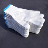 手套劳保耐磨加厚棉线手套尼龙手套工人干活防护纱手套大包白手套