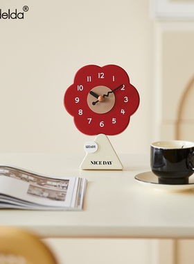 Mandelda家居客厅台式座钟简约桌面摆件玄关装饰电视柜时钟饰现货