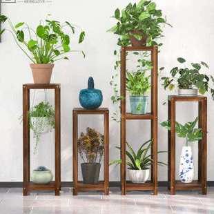 客厅落地质绿萝植物室内花架子架实木花盆爬藤架多层阳台组合.1.