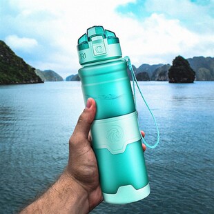 ZORRI Shaker Gourde Water-Protein Plastic Hiking Sports Camp