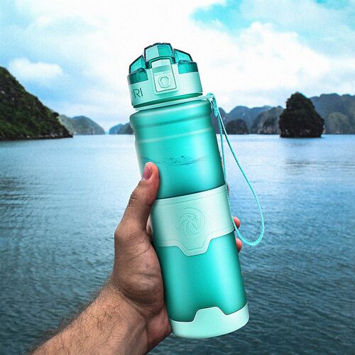 ZORRI Shaker Gourde Water-Protein Plastic Hiking Sports Camp