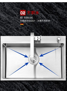 304不锈钢4mjm手工水槽.槽厨房大洗菜盆洗碗台上盆台下碗槽 5042A