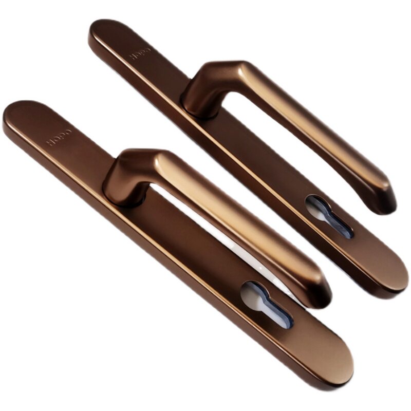 hopo好博霍曼铝合金门锁把手断桥铝平开对开门执92孔高低五金拉手