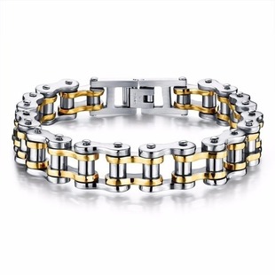 Steel Biker Chain Link 速发Stainless Bracelet Mens