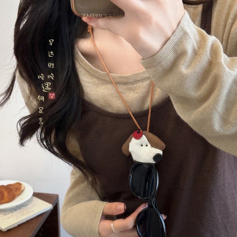 卡通猫咪玩偶眼镜夹女可爱便携防丢墨镜夹收纳挂绳项链毛衣链配饰,饰品/流行首饰/时尚饰品新,项链,淘宝优惠券,粉丝福利购,淘宝优惠卷