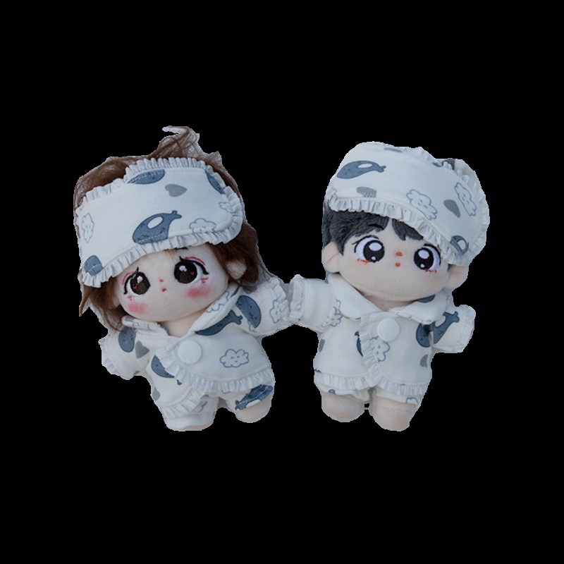 现货娃衣10cm15cm20cm40cm棉花娃娃睡衣眼罩可爱套装毛绒公仔衣服
