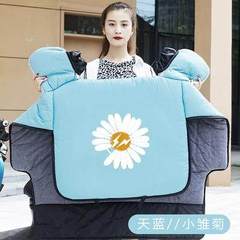 电动车挡风被冬季女士小个小型自行车骑车防寒罩全包三轮车四季男