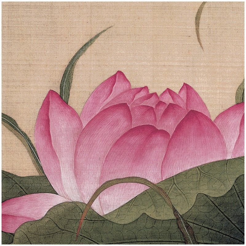 画芯新中式花鸟客厅装饰画书房圆形组合挂画余稚花鸟小品册页图片