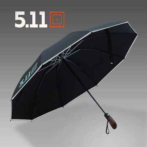 现货高档511雨伞男全自动三折叠加大加固加厚防风纯色双人车载车