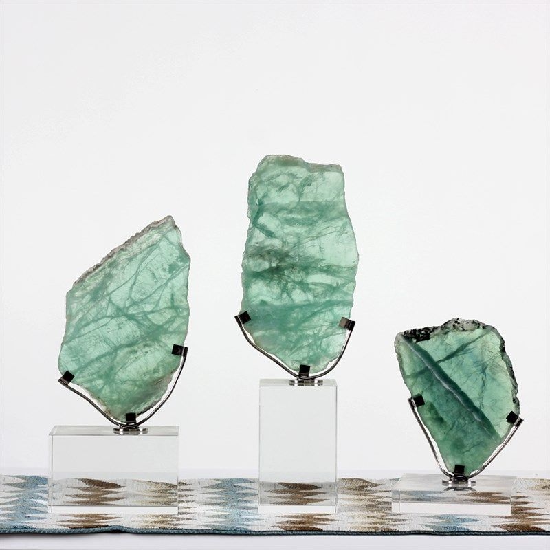 欧式样板房客厅天然彩绿色晶石水晶底座摆件酒店别墅家居软装饰品,家居饰品,装饰摆件,淘宝优惠券,粉丝福利购,淘宝优惠卷