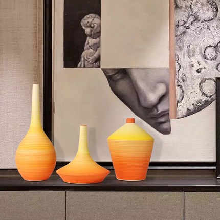 推荐新中式陶瓷花瓶摆件客厅酒柜餐桌台面花器插花样板房玄关软装