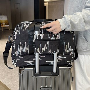 手提旅行包女短途可套拉杆箱挂包行李箱上的配包鞋子收纳包大容量