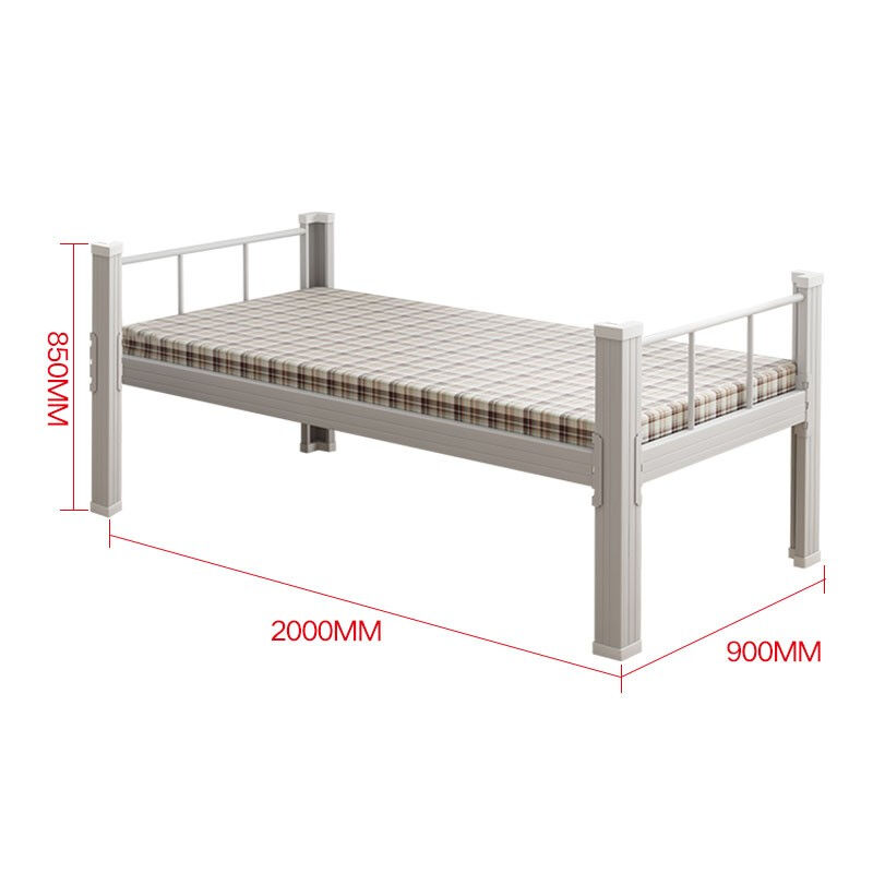速发厂家奈高单人床钢制床学生公寓床加厚单层床免螺丝铁架床900m