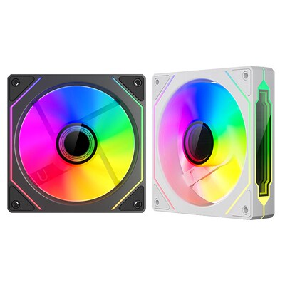 新品棱镜4 Pro 12CM机箱散热风扇神光同步5V3针ARGB幻彩PWM温控静