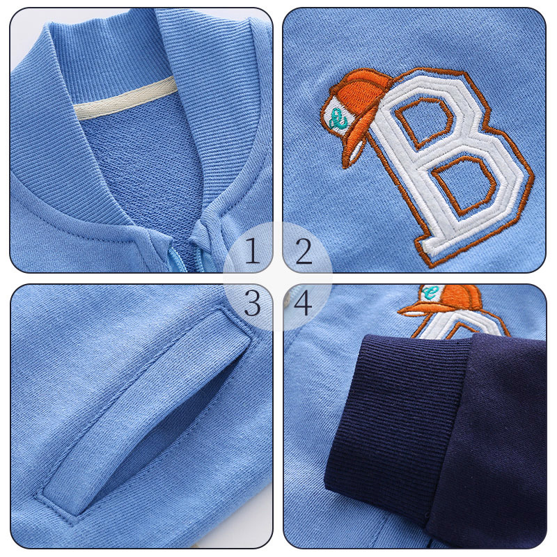 男童外套春秋薄款儿童纯棉上u衣中小童宝宝潮洋派童装开衫厚棉T拉