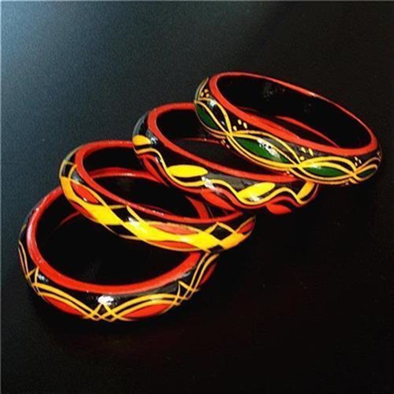 四川凉山少数民族特色工艺品昭觉彝族漆器小手镯(个)