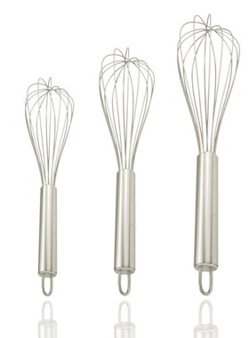 (8/10/12 Inches) Stainless Steel  Beater Hand Whisk Mixer Ki