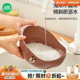 厨房淘米盆沥水篮子家用多功能淘菜洗水果蔬菜盆子洗米筛神器