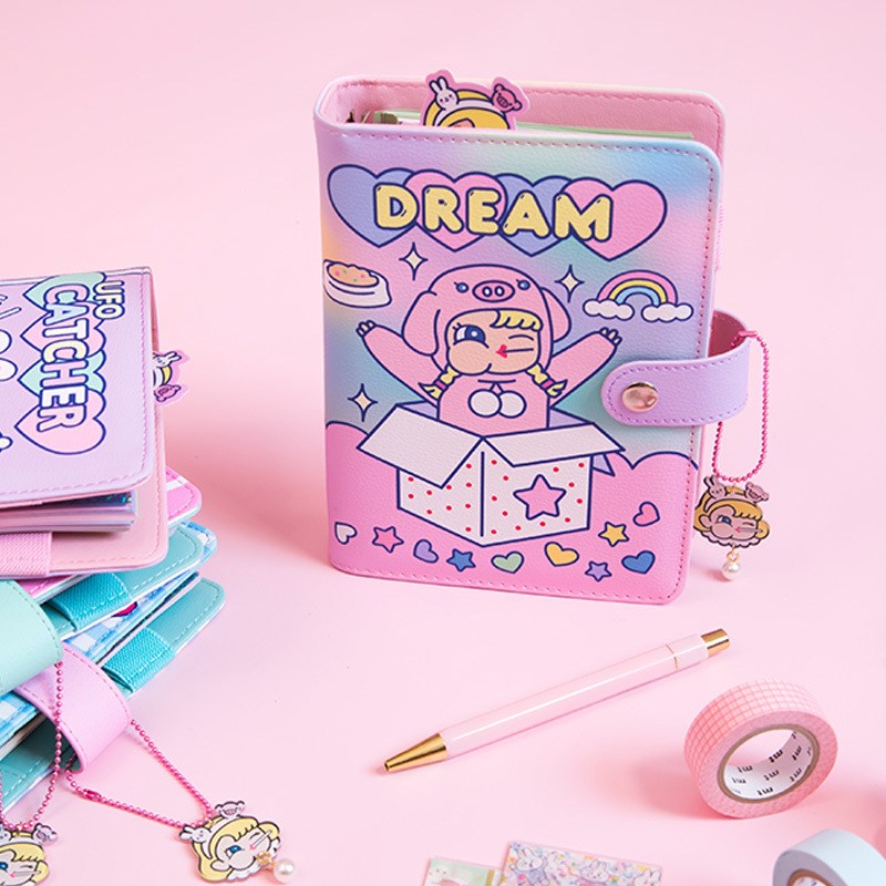 Cute Notebook A6 Binder Journal Kawaii Notepad Korean Diary