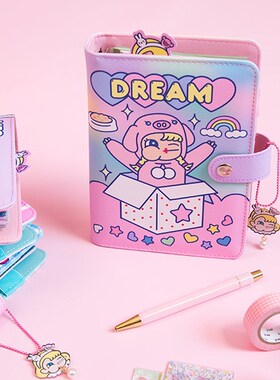 Cute Notebook A6 Binder Journal Kawaii Notepad Korean Diary