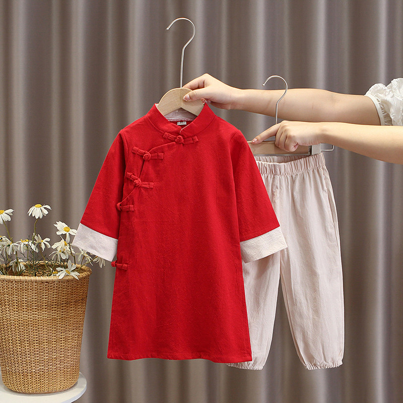新品周岁礼服男宝宝中国风唐装男童春秋季中式冠衣抓周宴衣服儿童