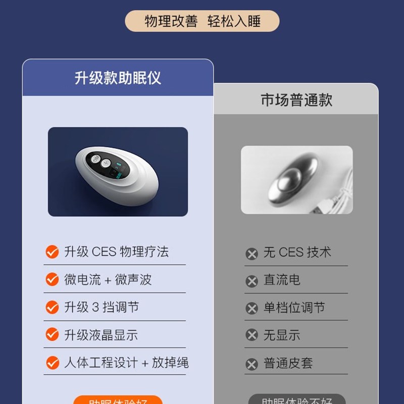 推荐智能睡眠仪快速入睡手握助眠仪改善严重失眠焦虑帮助睡觉助眠