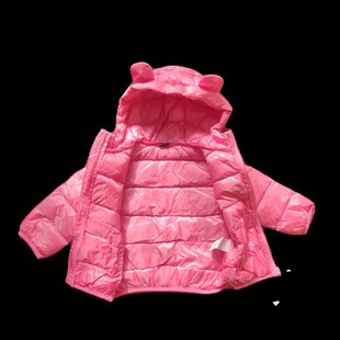 撤店血亏处理高品质含绒量90%羽绒服女孩童粉色冬季棉袄儿童小宝