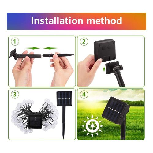 Led Solar Energy Light Garden Outdoor House Party Decoratio
