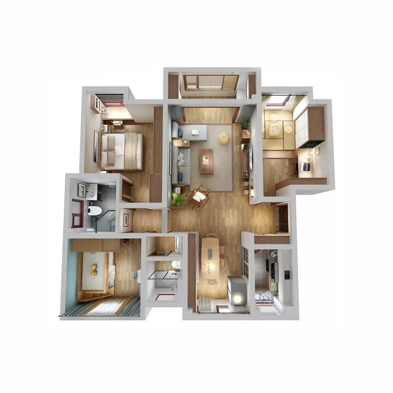 3d建筑景观环艺室内家装工装展厅装修装饰效果图设计方案规划制作
