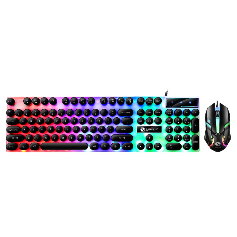 2.4G PC LED Gaming Keyboard And Mouse Set Wired Keyboard Gam