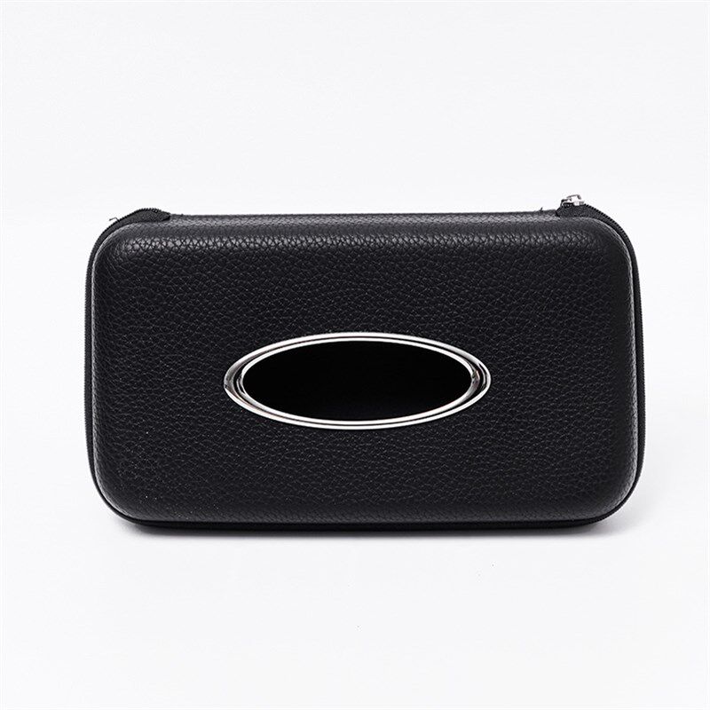 皮革挂式车载纸巾盒 遮q阳板椅背天窗创意抽纸盒 汽车纸巾盒子挂
