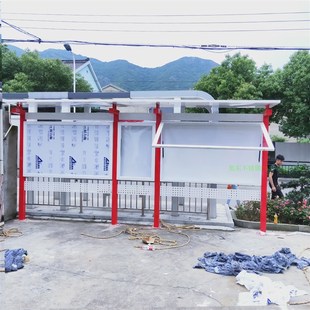 不锈钢宣传栏烤漆 公告栏布告栏 户外广告栏校园小区挂墙铁艺橱窗