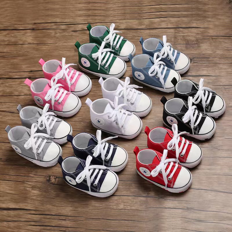 速发Baby Shoes Boys Baby Girls Classic  Casual Sneakers Newb