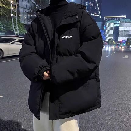 羽绒面包服男款冬季2024冬装面包服男士潮流韩版棉袄宽松大码外套