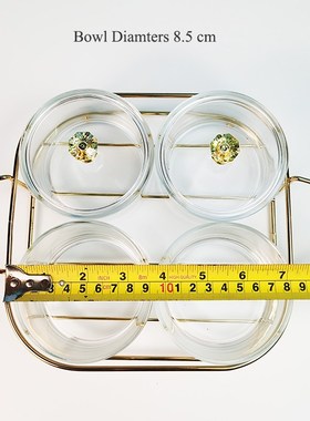 Nordic Fruit Dessert Snacks Serving Platter Glasses Bowl Wit