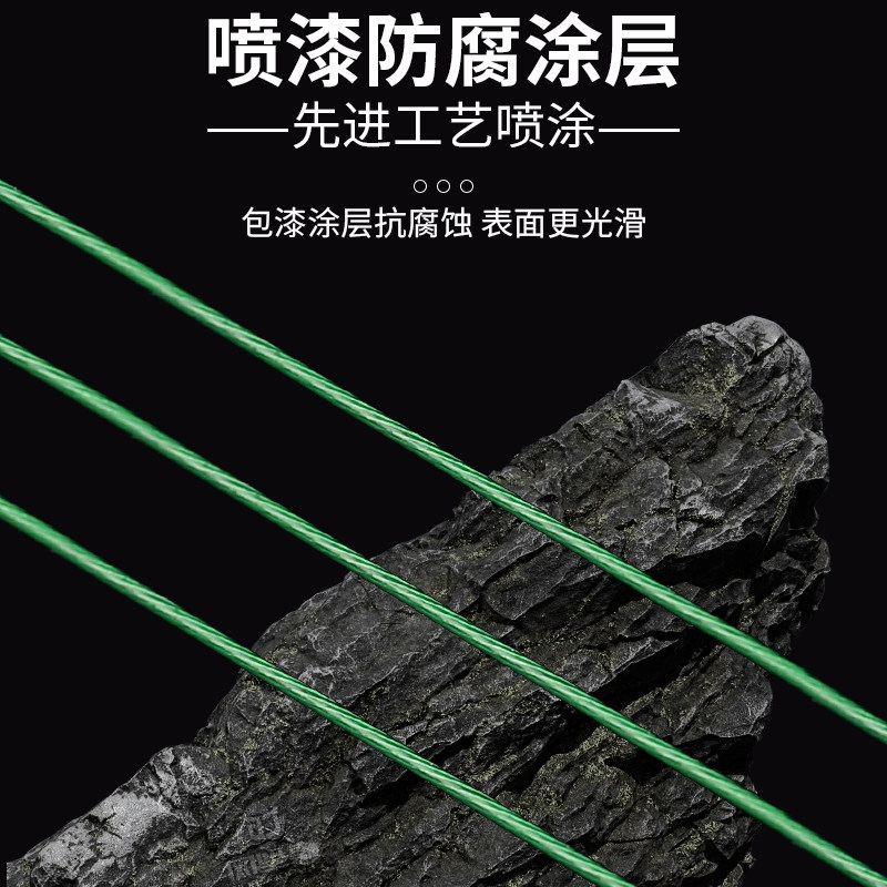 现货路亚前导线成品淡水远投防咬钢丝线海钓海杆八字环假饵连接器