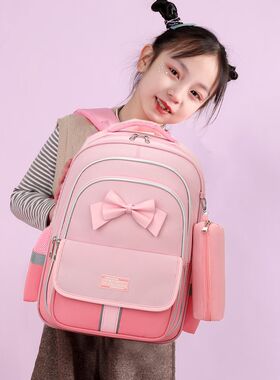 拉杆书包女生小学生三到六年级防水爬楼男童拉杆式两用四层大容量