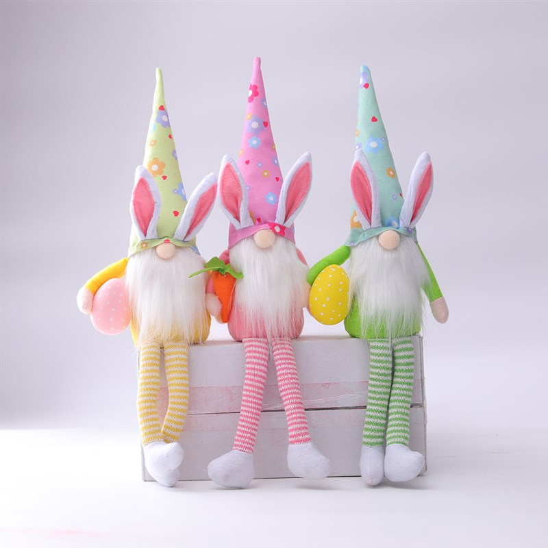 2d23 Easter Faceless Gnome Rabbit Doll Handma0e TReusable Ho 个性定制/设计服务/DIY 其它日用/装饰定制 原图主图