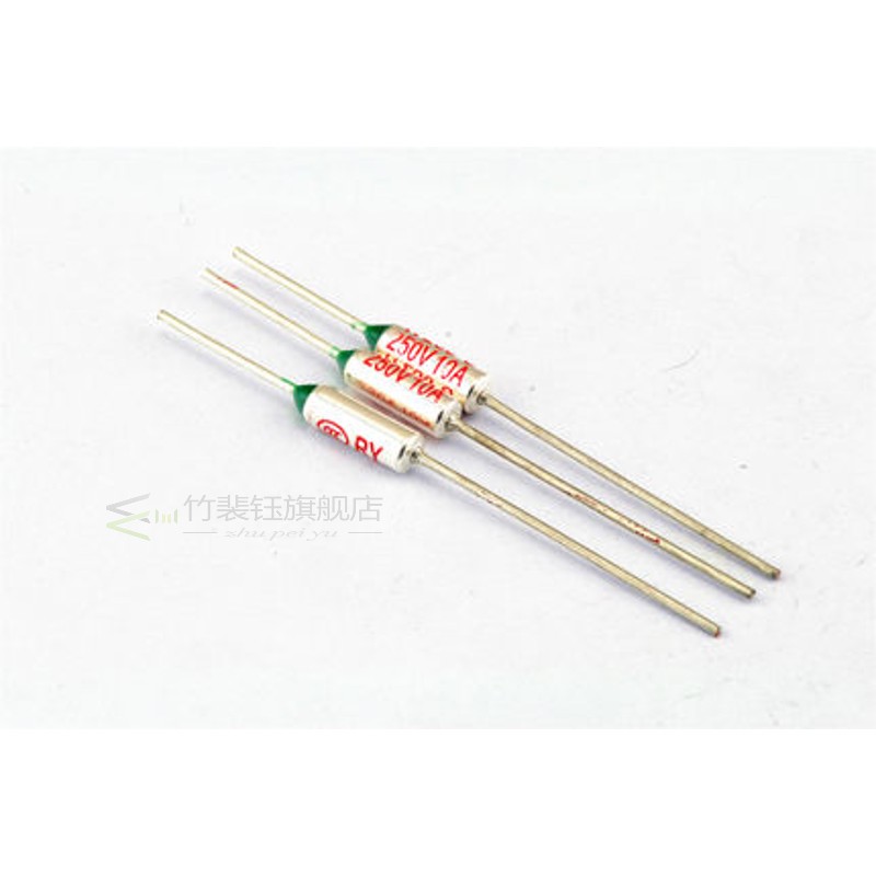 速发5PCS 216C degree Thermal Fuse 10A 250V Thermal Cutoffs R