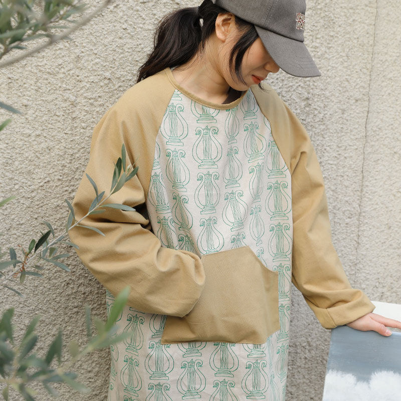 画画长袖围裙2022新款冬季女款绘画美术日式时尚防脏成人罩衣男款