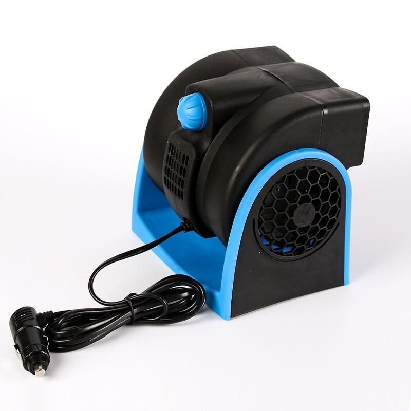 车载电扇12V24空调扇 静音汽车风扇 可调速涡轮U风扇 静音风扇