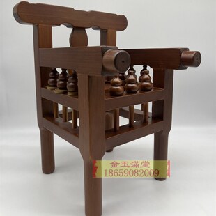 手轿实木乩童木轿扶乩神明出巡显轿神轿卯榫轿子神椅耐摔结实柚木